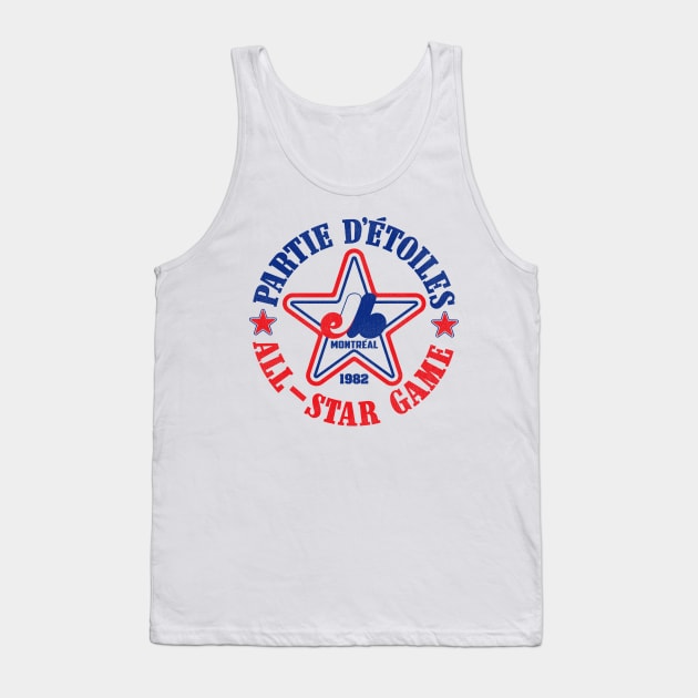 Defunct 80s Montreal Baseball All Star Tank Top by Defunctland